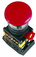 Кнопка AEА-22 Грибок красный d22мм 1з+1р